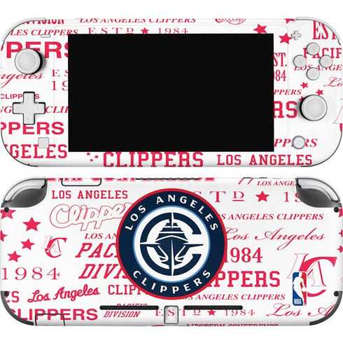 NBA Los Angeles Clippers Blast Logos Nintendo Switch Lite Skin